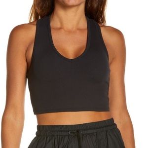 Alo Goddess Ribbed Cropped Racerback Tank
